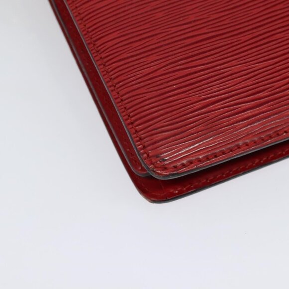 Authentic LOUIS VUITTON Epi Capuchin Shoulder Bag Red M52347 LV - Picture 8 of 16